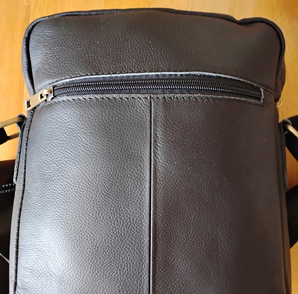 Men's Dark Brown Leather Crossbody Belt Bag - Classic Everyday Carry